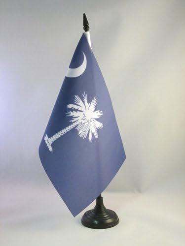 Bandeira da AZ Bandeira da Carolina do Sul Bandeira 5 '' 'x 8' ' - Estado dos EUA de Caroline du Sud bandeira de mesa 21 x