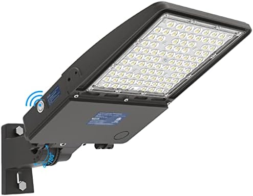 Iluminação de estacionamento LED AKK 200W com suporte de braço ajustável, luzes de estacionamento de 28000lm LED LED,