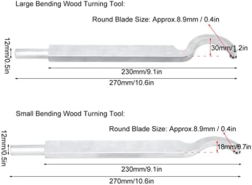 2pcs dobrando ferramenta de torneamento de madeira de madeira girar o suporte da ferramenta rotativa de torno de madeira de