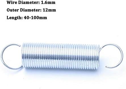 Mola de compressão mola de aço inoxidável mola mola de tensão com gancho diâmetro externo 12 mm de arame de zinco