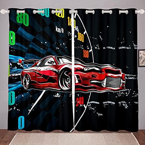 Cortinas de construção erosebridal para meninos cortinas de janela de carros para meninos para crianças adolescentes