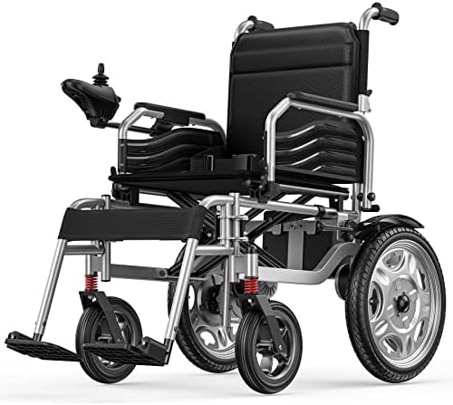 Cadeira de rodas elétrica dobrável de Engn para adultos sênior, motor duplo 250W, bateria de 24V 12AH SLA, joystick de