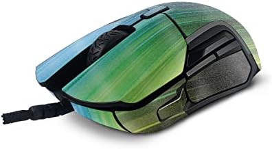 Mightyskins Glitter Glitter Compatível com Steelseies Rival 5 Mouse de jogos - Rainbow Streaks | Acabamento de brilho protetor e durável de alto brilho | Fácil de aplicar e mudar estilos | Feito nos Estados Unidos
