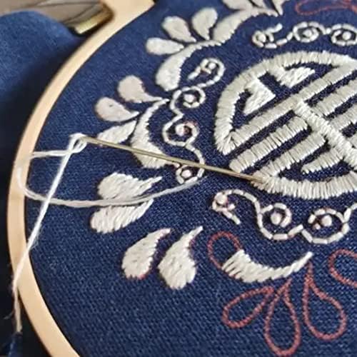 Bordado arco de bordado círculo de círculo de círculo de círculo cruzado anel de argaca para costura e bordado artesanal