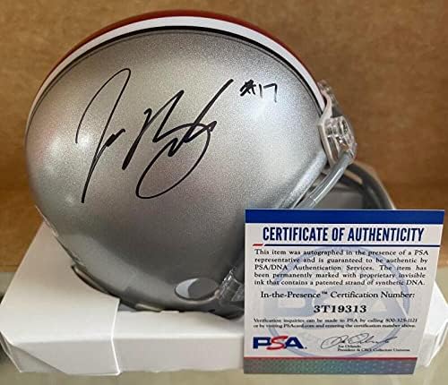 Jerome Baker Ohio State Buckeyes assinou mini capacete autografado psa