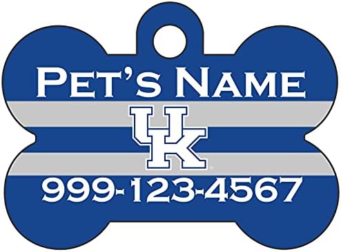Kentucky Wildcats Pet Id Dog Tag | Personalizado para o seu animal de estimação | Oficialmente licenciado