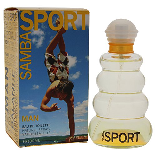 Oficina do perfumista Samba Sport for Men, spray EDT, aromático, 3,3 oz