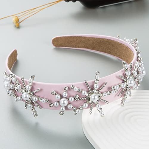 N/A Hair Band Palace Style Shiny Glass Drill Drill Snowflake Band Band Feminino Feminino Feminino