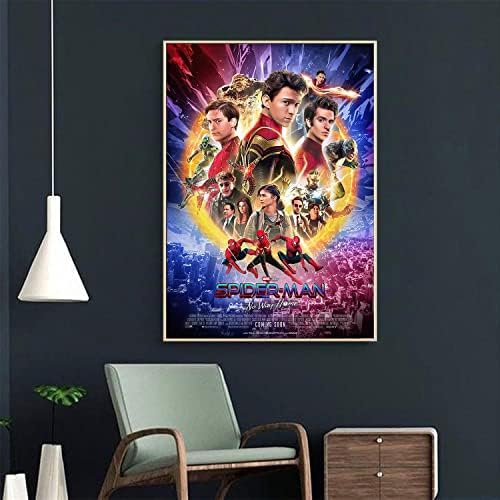 Superhero Spiderman Now Way Home Spiderman Movie Poster Spiderman Canvas Arte de parede HD Impressão para a sala de estar Decoração de arte de parede de quartos Dar a decoração de garotos da decoração do quarto