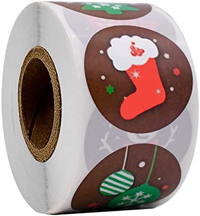 50-500pcs Feliz Natal adesivos Elk Candy Bag Seter Secretador Caixa de Natal Caixa de Natal Ano Novo Ornamentos de Natal