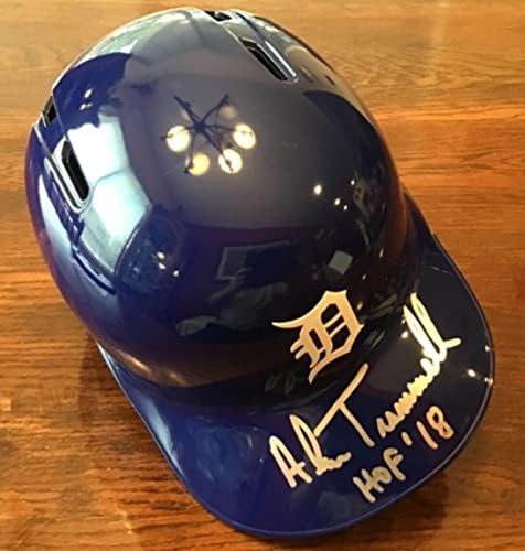 Alan Trammell assinou o capacete de Detroit Tigers em tamanho real JSA “HOF 18” Autograf - Capacetes MLB autografados