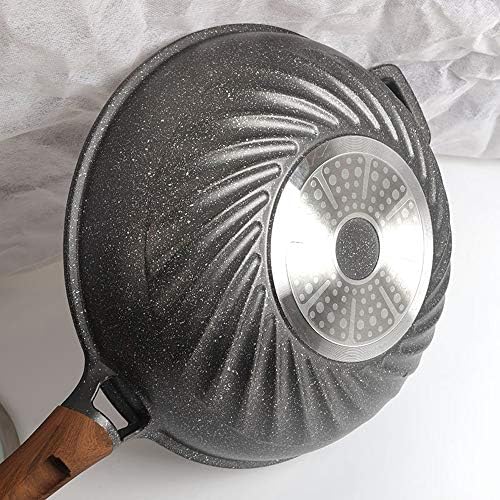 Shypt wok não bastão panela sem panela de panela sem panela panela a gás panela doméstica pan cerâmica kiithen panela de