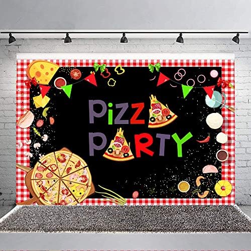 5 × 3 pés de pizza de pizza de pizza infantil infantil para cozinhar festas de festas de festa de festas de festas de banners sobremesas infantis de bebê