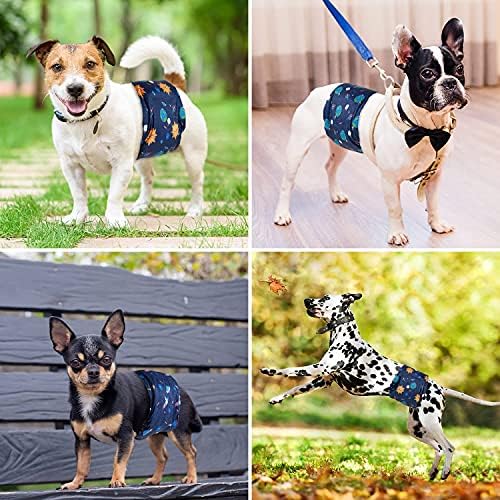 Fraldas de cães masculinas laváveis ​​para joyshare - faixas de barriga laváveis, altas absorventes de desenho animado de cães