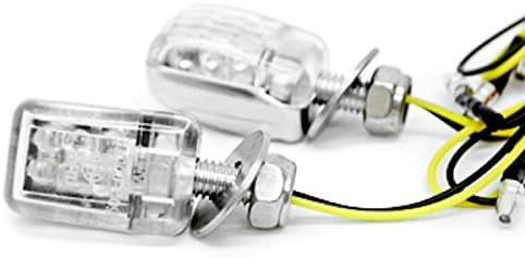 Krator Mini Custom LED Turn Signal Lights Lâmpada Compatível com Honda CB 450 650 750 599 919