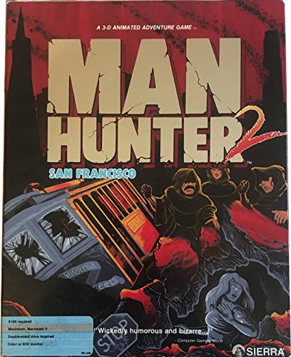 Homem Hunter 2: San Francisco [um jogo de aventura de animação em 3D] para Macintosh, Macintosh II 512K