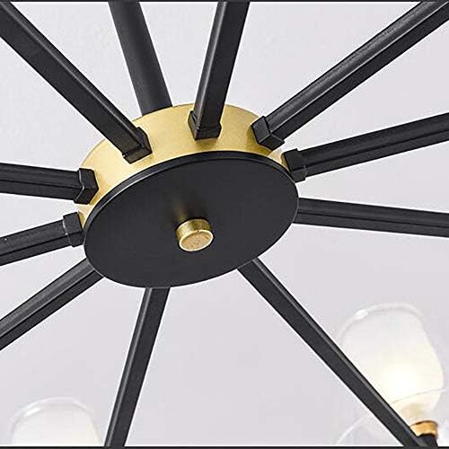 Omoons Modern Sputnik lustre lustre no meio do século Luminária de teto de teto luminária de ferro industrial para