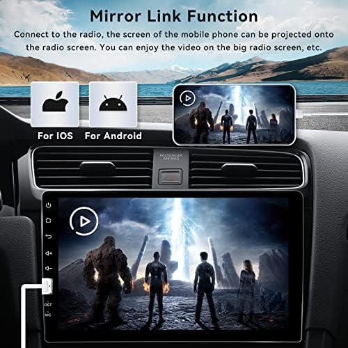 Estéreo de carro único com câmera de backup de 9 polegadas Touch Screen Radio Head Unit Multimedia Player Car Support Audio Support