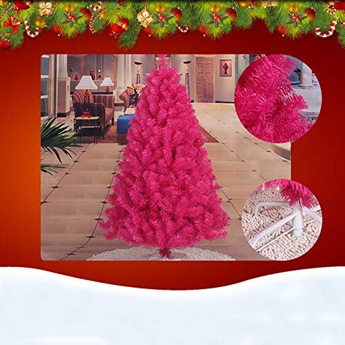 Árvore de Natal Artificial Pink CAIXIN, árvore de Natal sazonal articulada, decoração de férias durável premium de férias de metal eco-rosa de metal 6f