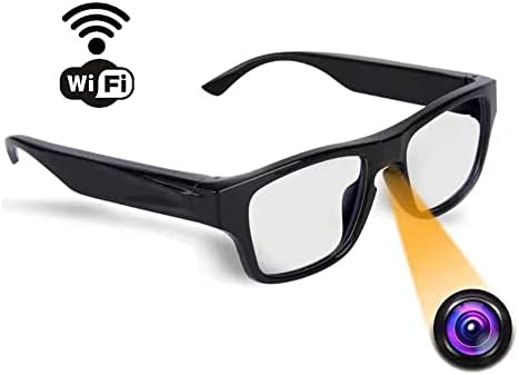 Kaloxi 1868 WiFi Glasses Câmera 1080p Vídeo para Record Cascorder de Ciclismo Camcorder para óculos para externo Button Touch Mini Câmera