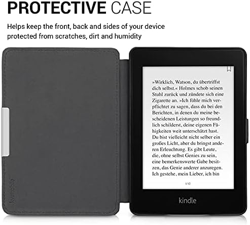 Case Kwmobile Compatível com Kindle Paperwhite - Case PU E -Reader Tampa - Vibras Marroquinas em Blue Multicolor/vermelho/marrom