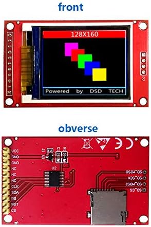 DSD Tech 1,8 polegadas TFT LCD Módulo de exibição com interface SPI para Arduino e MCU