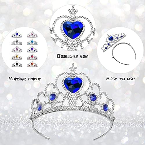 20 peças Vestem a coroa Tiara Set Princess Crown Crown Crowns Crowns Princess Party Acessórios para Fantas Faculdade Halloween Natal