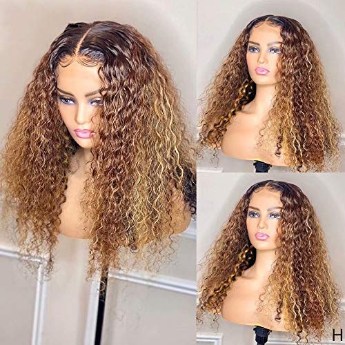 Quinlux Wigs Curoly Human Human Hair Wigs #1B/4/7 27 Color HD Lace transparente Peruca frontal 180% Densidade humana perucas de cabelo 13x6 Lace Human Wigs PRECUDE