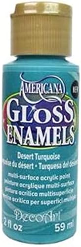 Decoart Americana Gloss esmalte tinta, 2 onças, deserto turquesa
