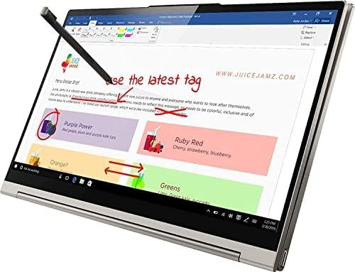 Lenovo Yoga C940-14 FHD IPS Touch, 360 ° 2-em-1 design, leitor de impressão digital, Intel 10ª geração I7-1065g7 até 1,3 GHz, 4 núcleos,