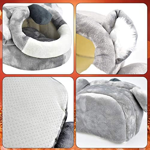 Katumo Hamster House Bed Cosy Small Animal Hideout para Hamster | Dragão barbudo | Glider de açúcar, S