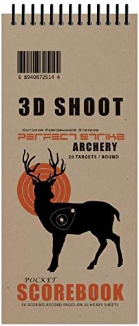 Perfect Strike Archery 3D ShootBook com regras e diagramas de pontuação: Pesado. Ótimo para prática e competição.