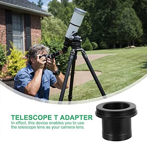 Adaptador de aço inoxidável de 2pcs Solustre Telescópio 1. Adaptador T Telescópio T de 25 polegadas para DSLR Câmera Telescopio