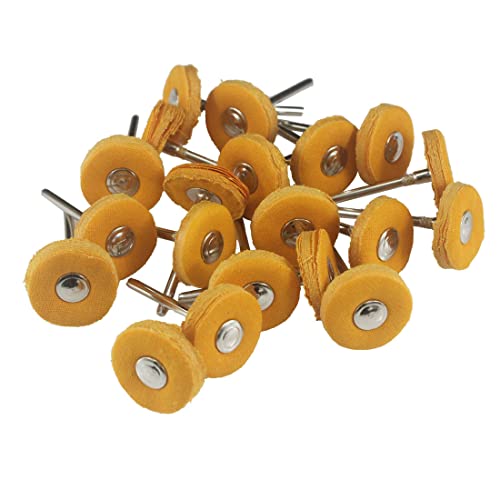 Luo ke 20 pcs Pouca roda de polimento, roda de polimento de pano de 1/8 de polegada para ferramentas rotativas inclui Dremel