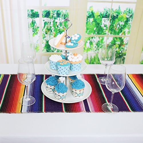 TRLYC MEXICAN TABLE RUNNER 14X84 PILH COLORIL MEXICAN MEXICAN MABEL Decoração do corredor de festas para banquete de casamento aniversário