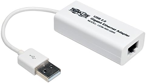 Tripp Lite USB 2.0 Hi-Speed ​​to Gigabit Ethernet Nic Network Adapter, White