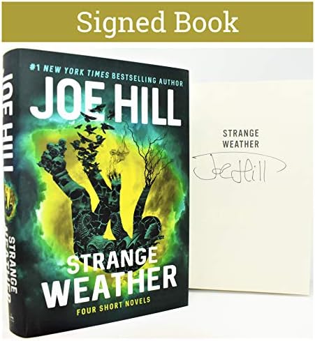 Livro autografado do clima estranho de Joe Hill