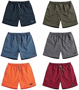 Esportes casuais de shorts masculinos com bolsos de cintura elástica, alongamento de casais curtos presentes