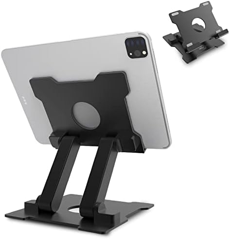 Suporte do iPad kabcon, ajuste ajustável para tablet Stand stand para olho de alumínio no nível do iPad sólido para o suporte do monitor portátil da mesa, resista para iPad Pro 9.7 10.5 Air mini, Microsoft Surface Pro, guia