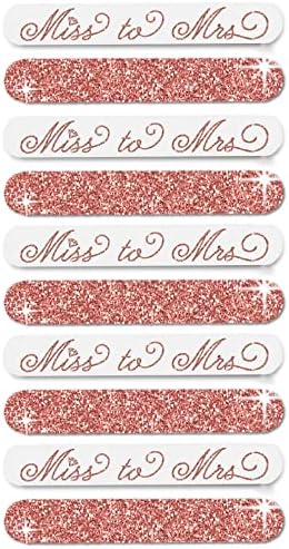 Favores do Kit de Sobrevivência do Casamento para Partido de Noivas - Conjunto de 10 arquivos de unhas de festa de noiva Bride,