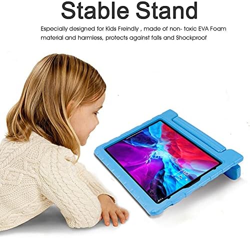 Caso infantil para iPad Pro 12,9 polegadas 2022/2021/2020, Eagwell Choffrof Kids Handle Friendly Stand Stand Caso de