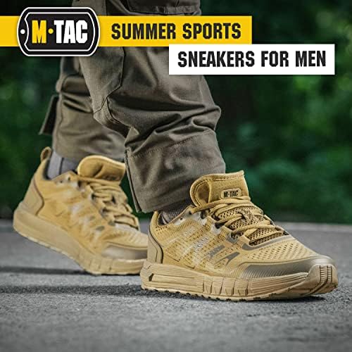 Tênis de verão M -TAC Sport para homens - EDC confortável amortecedor EVA Sole - Sapatos de malha leves e respiráveis