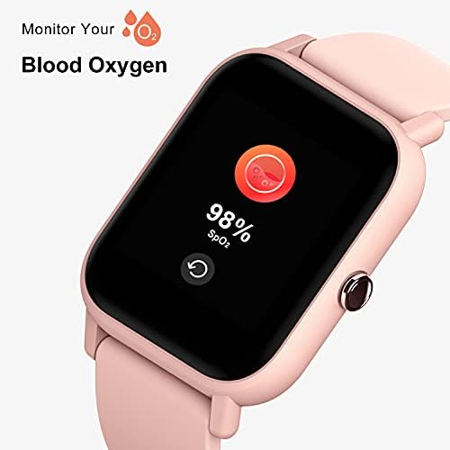 Blackview Smart Watch for Android Phones Compatível com iPhone Samsung, Fitness Watch com oxigênio no sangue e monitor de sono