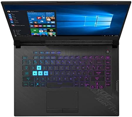 2022 mais recente laptop de jogo Asus Rog Strix G15, 15,6 ”144Hz IPS Tipo FHD, 10ª geração Intel Core i7-10750H, GeForce