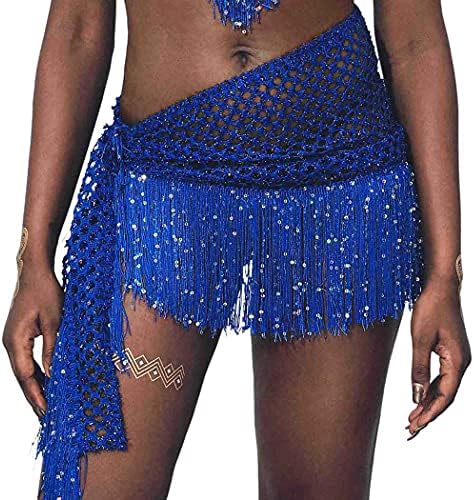 Reetan Boho Belly Dance Hip Sconhe Tassel Fringe Skirt Skyt Skirt Skirt Party Performance para mulheres e meninas