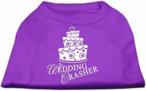 Mirage Pet Products Wedding Crasher Screen Print para animais de estimação, x-small, roxo