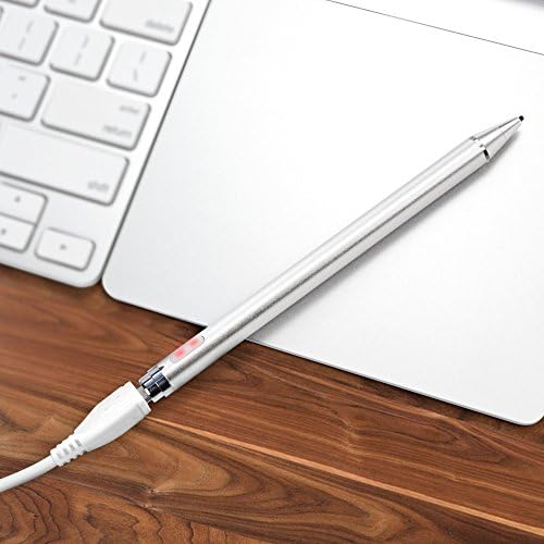 Caneta de caneta de onda de ondas de caixa compatível com a HP Envy 13T - acumulação de caneta ativa, caneta eletrônica com ponta ultra fina para a inveja hp 13t - prata metálica