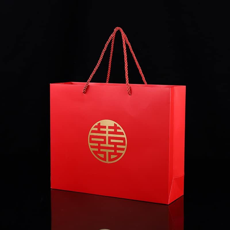 2pc Caixa de presente festivo de estilo chinês Caixa de doces de casamento Conjunto de casamentos Caixa de embalagem de presente que acompanha