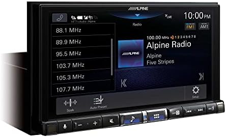 Alpine ILX-507 7 CarPlay/Android AUTO REJE RECENTE com interface de controle do volante de direção