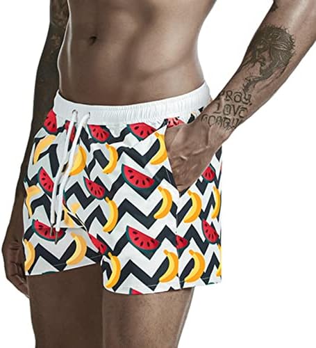 Shorts shorts bmisEgm para homens masculino para a primavera e verão resort resort impressão renda na praia shorts de shorts